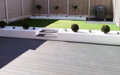 Composite decking and garden redesign in Knocklyon