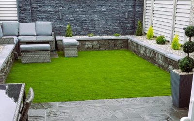 Garden job using Kilsaran paving in Clondalkin